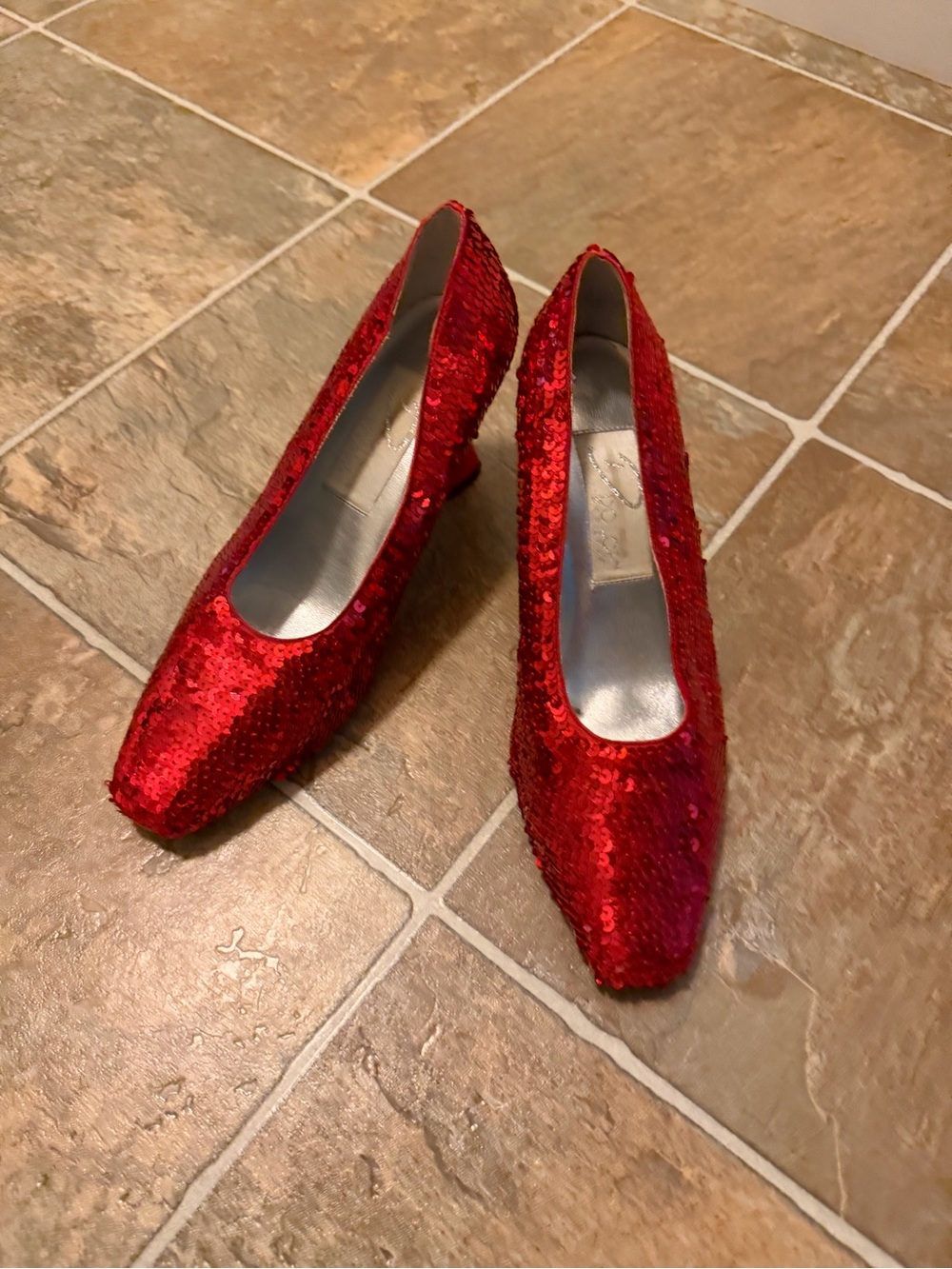 Red Sequin Women's Heels - Dorothy or Wicked Witch of the East Costume
